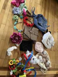 Рюкзак, сумка, іграшка, вінок, повʼязка на голову, речі для дівчинки