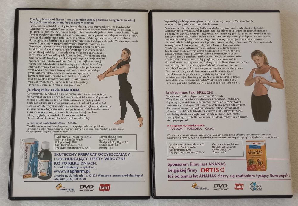 DVD Shape zestaw ćwiczeń joga pilates ćwiczenia płaski brzuch ramiona