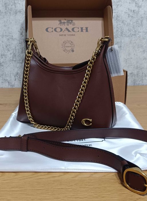 Сумка Coach Juliet шкіряна коричнева