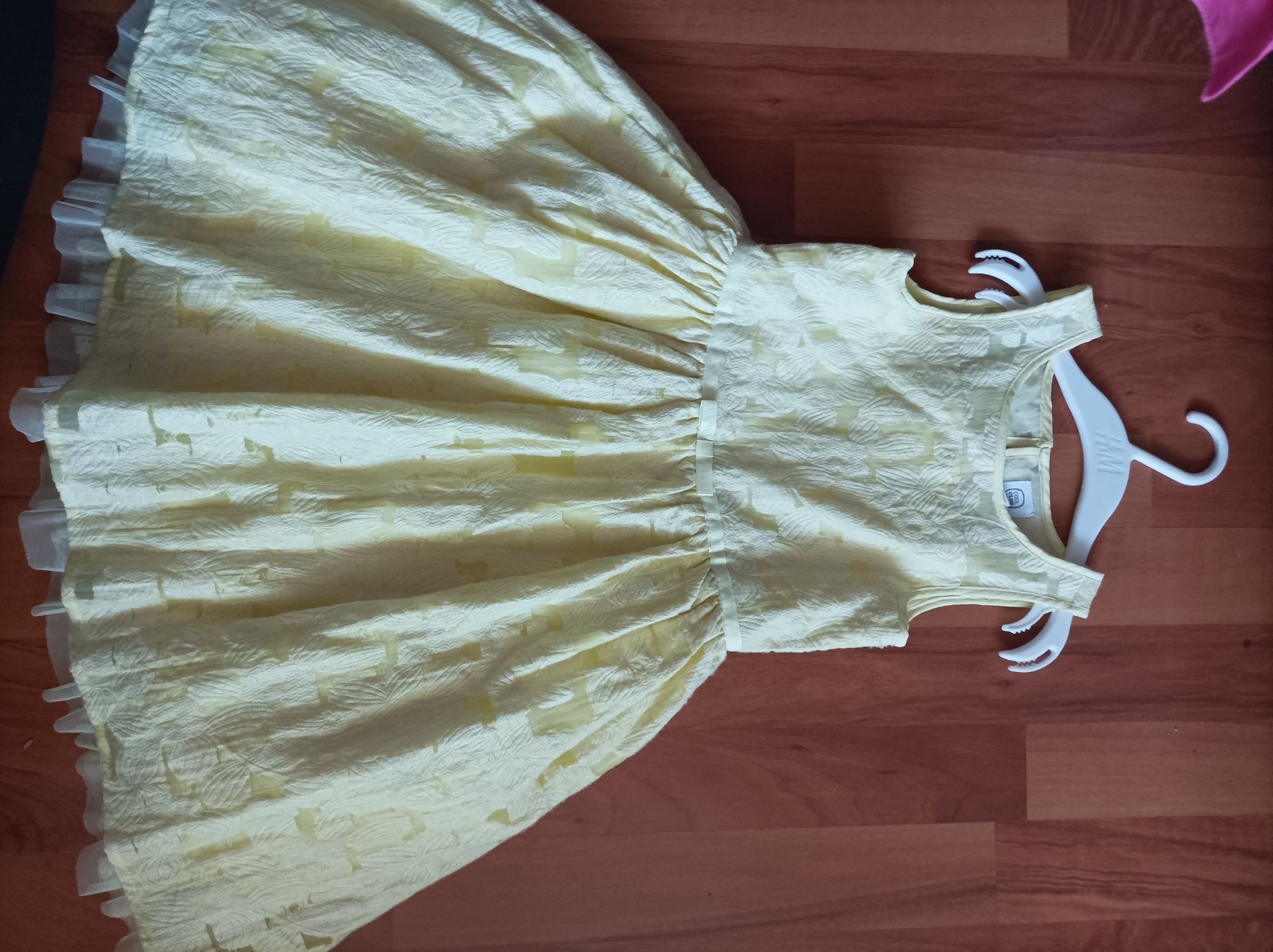 Elegancka sukienka cool club 104 cm, średni żółty