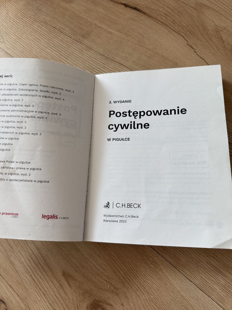 Postepowanie cywilne w pigułce wydanie 3 2023