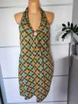 New Look r 46 sukienka w kwiaty vintage dekolt halter plus size
