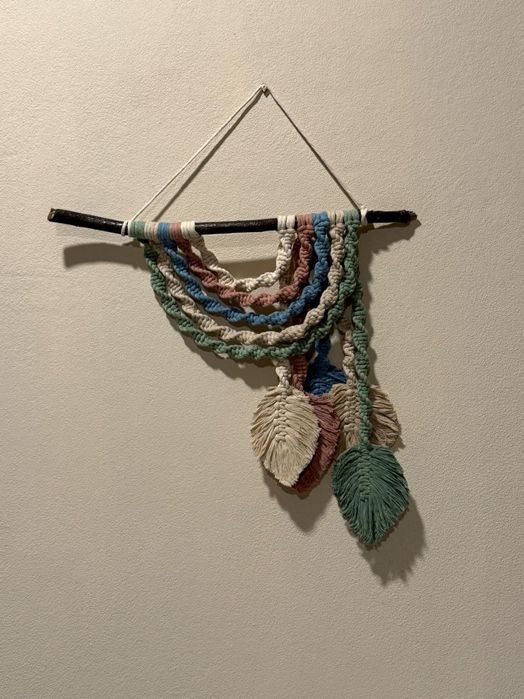 Painel de Macramé Artesanal