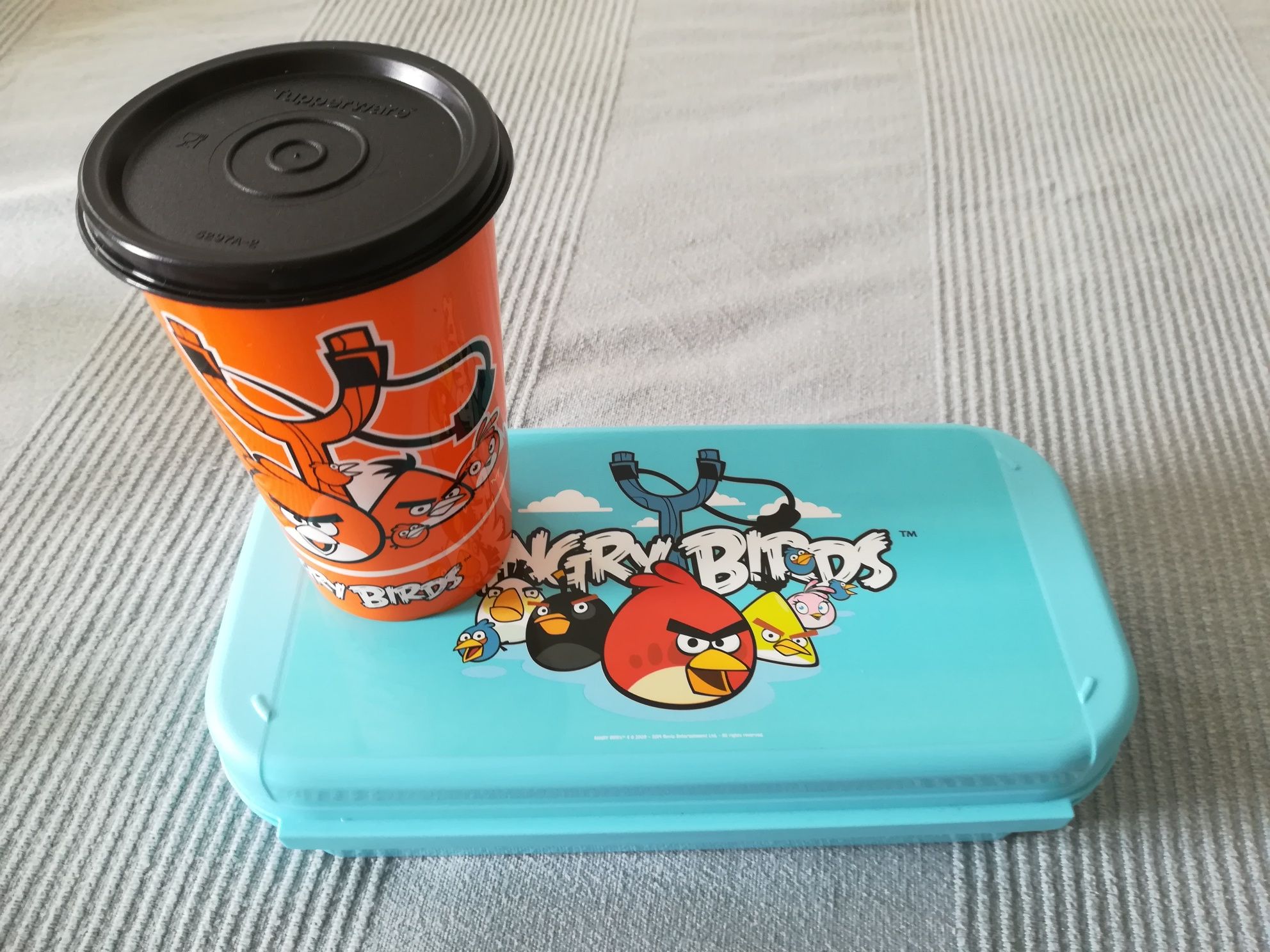 Conjunto Angry Birds Tupperware novo