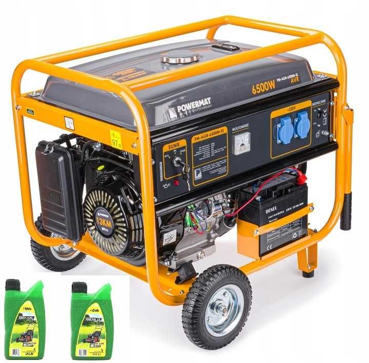 Agregat prądotwórczy generator prądu AVR 6500W 230V ROZRUCH elstart