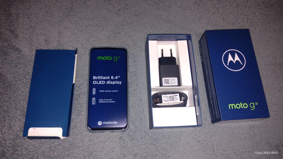 Smartfon Motorola G31 Szary