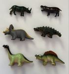 Динозавры, носорог, бегемот, игрушки животных