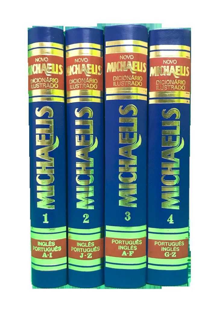 Dicionário Ilustr.Michaellis,Inglês-Port./Port.-Ing., 4Vol-Portes incl