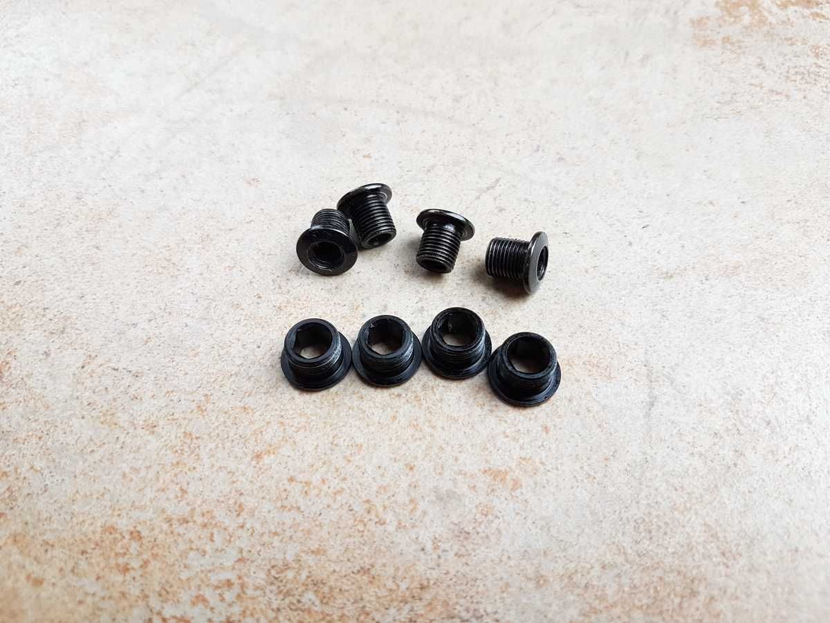 śruby do tarcz korby 2x10speed, 2x11speed, alu/stal, stan SUPER !!!