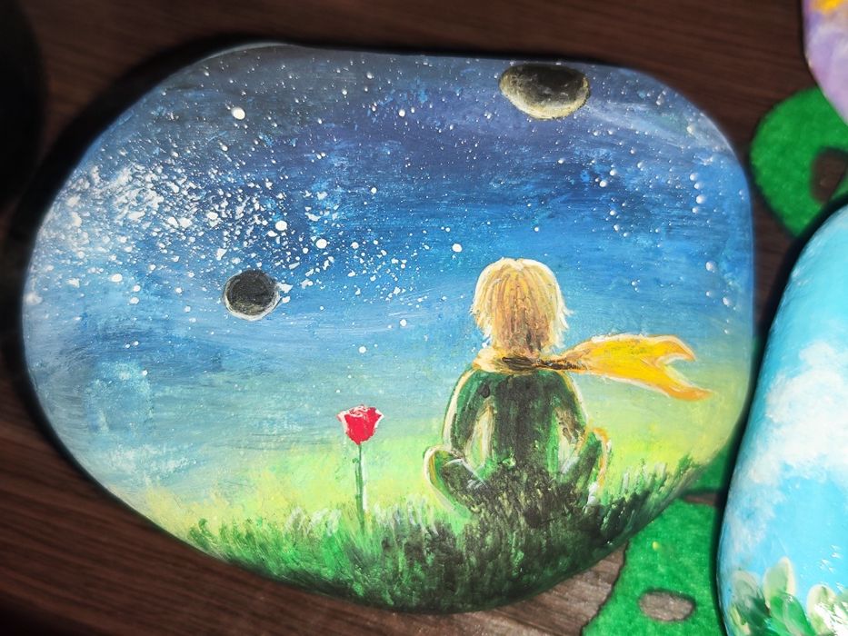 Kamień dekoracyjny malowany