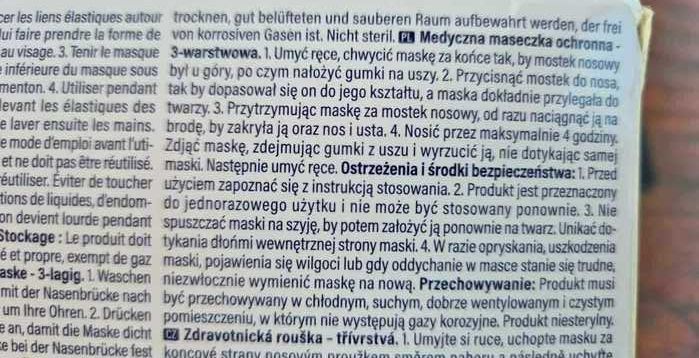 Czarne maseczki medyczne 3 warstwy typ 2 sztuk 50 nowe