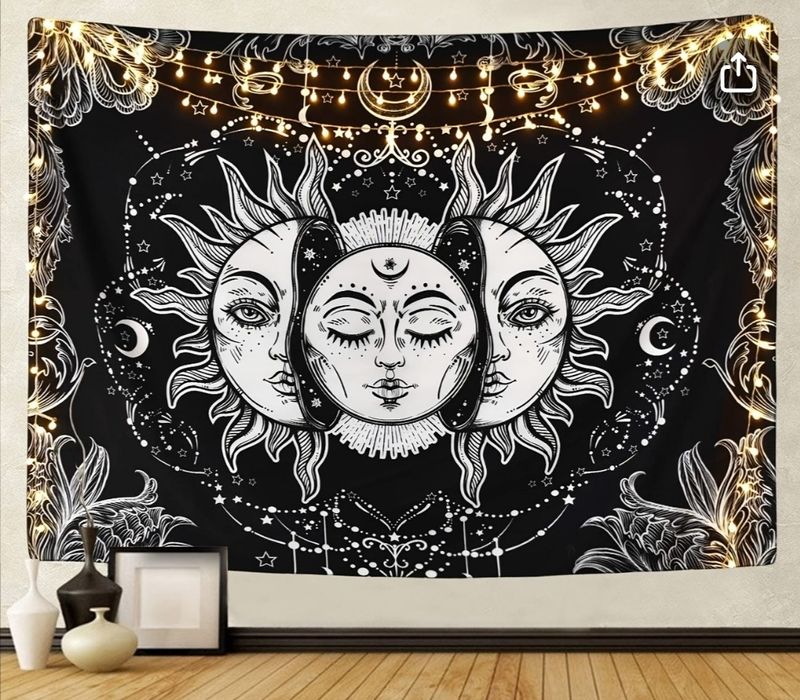 KSIĘŻYC I SŁOŃCE golbelin duży wiszący 200x150