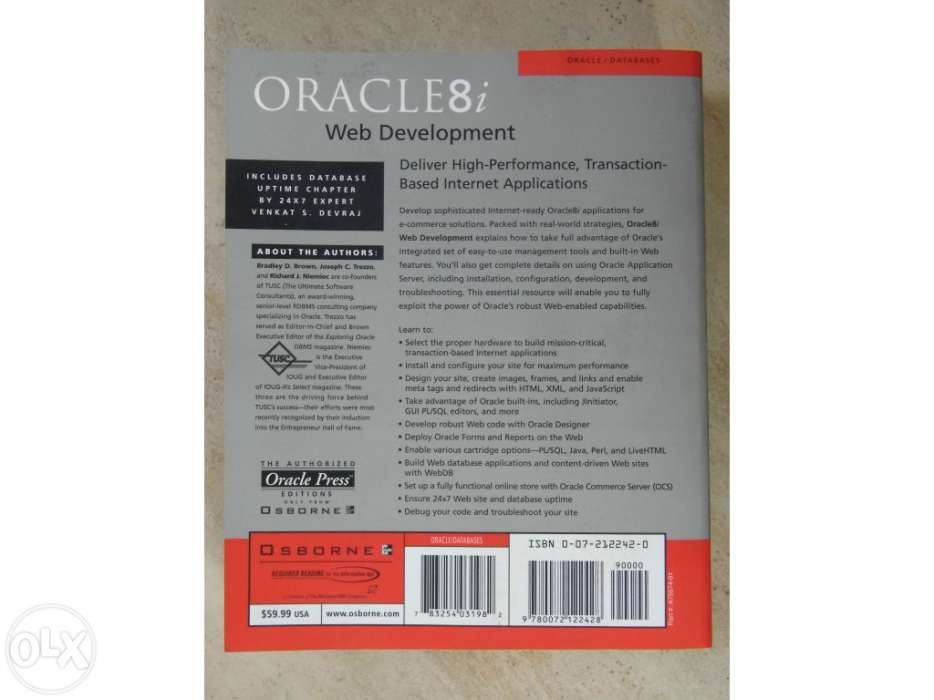 Oracle8i web development, bradley brown, oracle