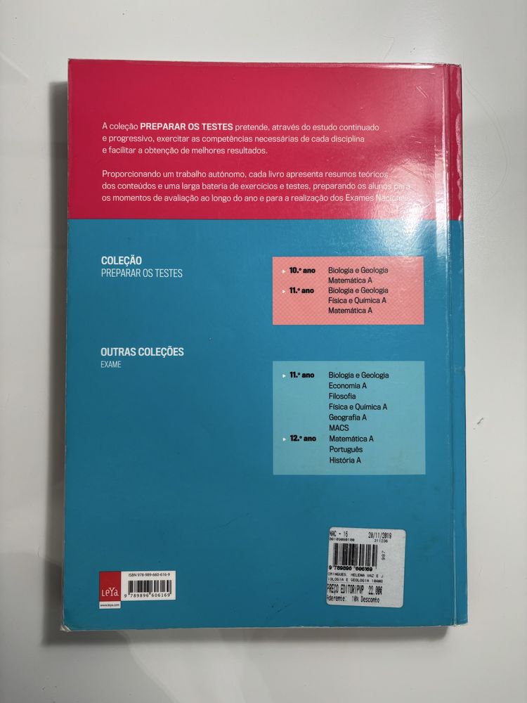 Livro de preparação para testes de Biologia e Geologia 10
