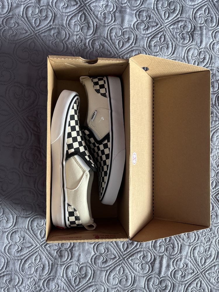 Vans Checkers Black/Natural (vn000vh0ipd1)