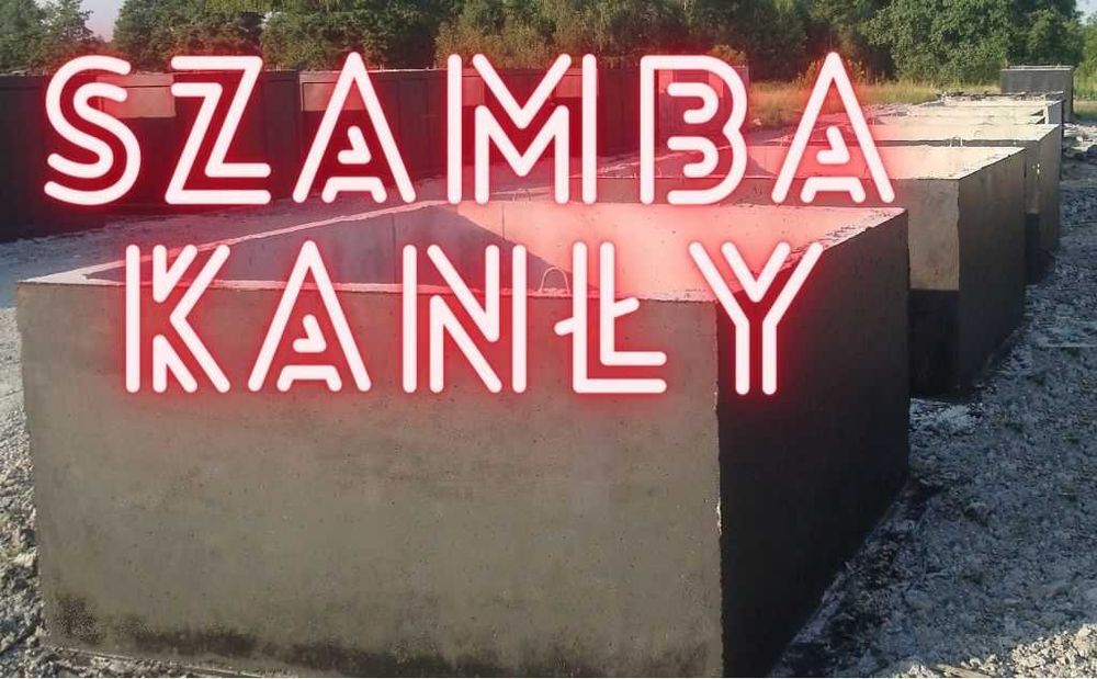 Szamba betonowe szambo zbiorniki na piwnice KANAŁY samochodowe ATEST