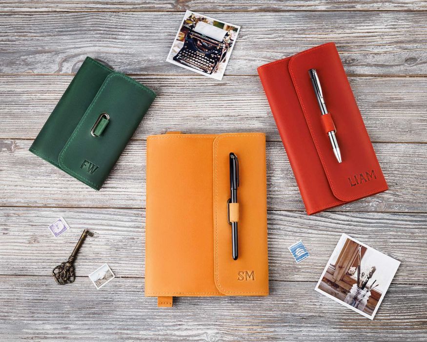 Персоналізована шкіряна обкладинка для блокноту, записної книги