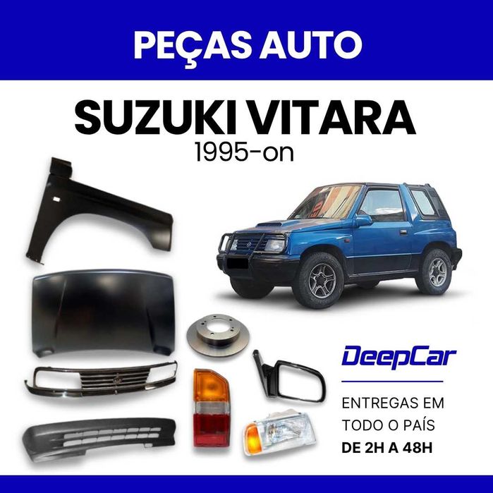 Faróis Suzuki Vitara, para-choques, amortecedores, grelhas, escapes