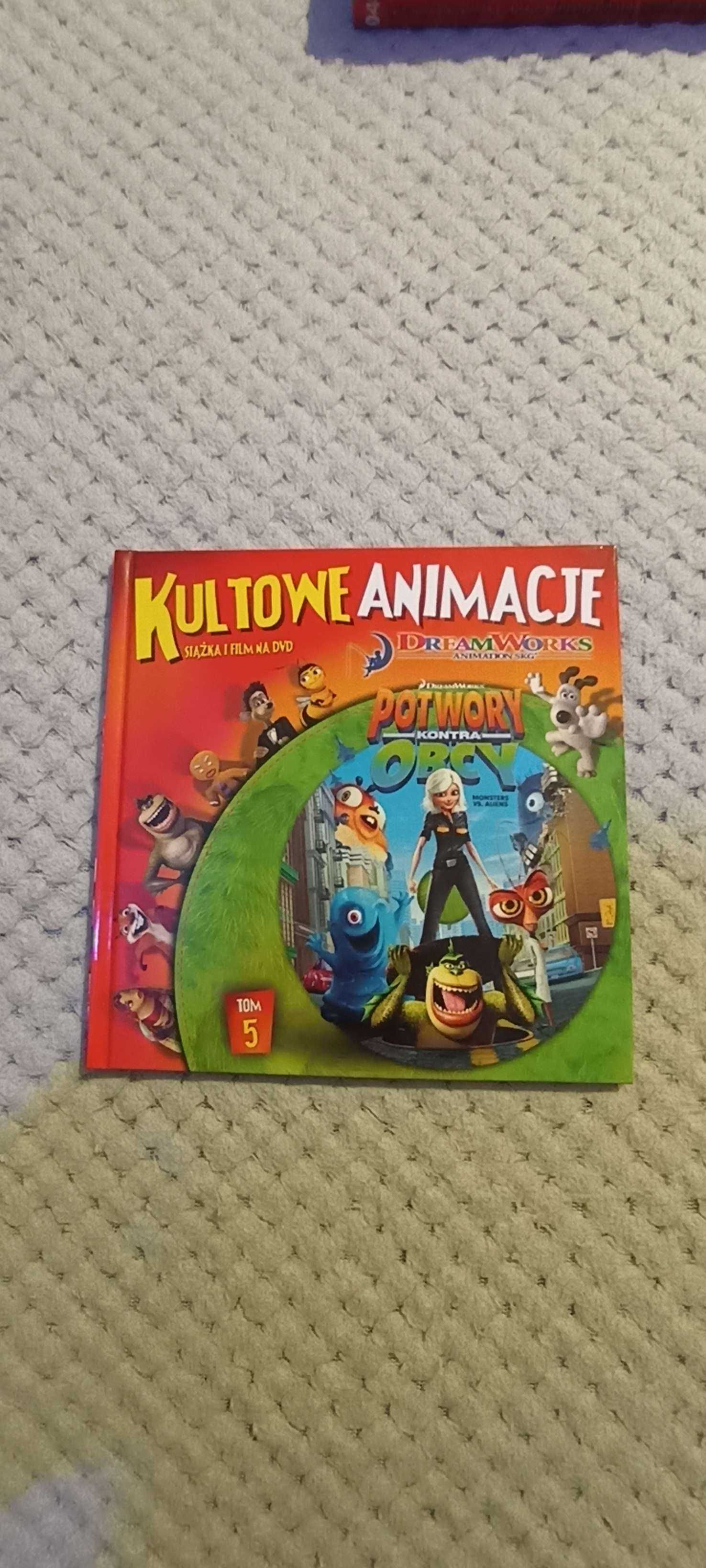 Potwory Kontra Obcy Płyta DVD film i książka Kultowe animacje