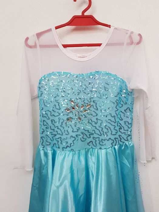 Sukienka przebranie Elsa Kraina Lodu rozmiar 122 cm. GP004