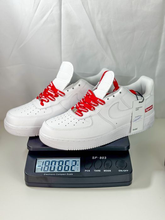 Nike Air Force 1 x Supreme – Edição Limitada, Tamanho 43