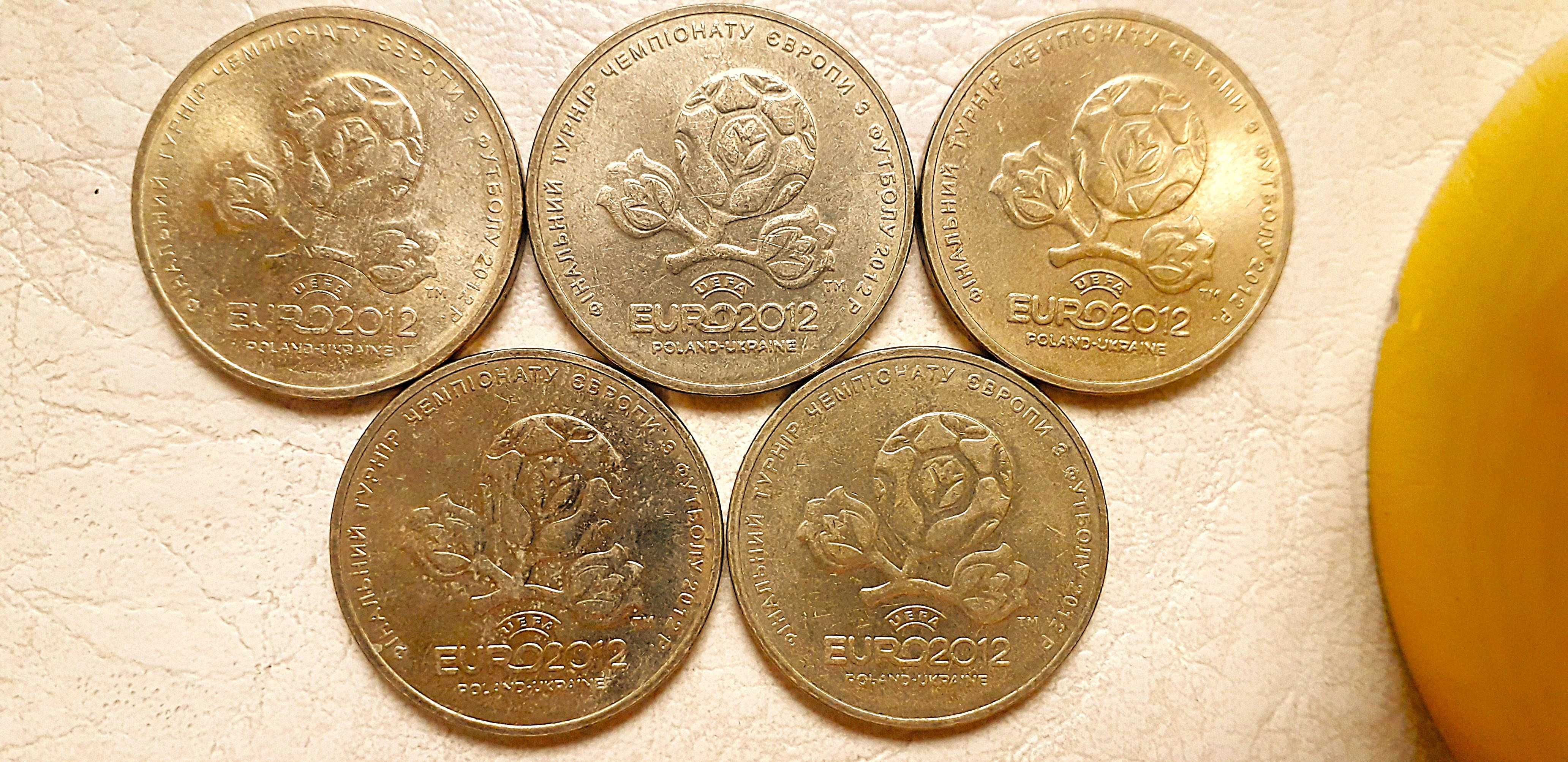 Юбилейные 1гривня 2004, 2005, 2010, 2012, 2015
