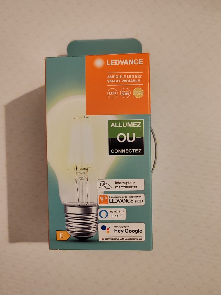 Lâmpada LED Ledvannce Bluetooth/Alexa