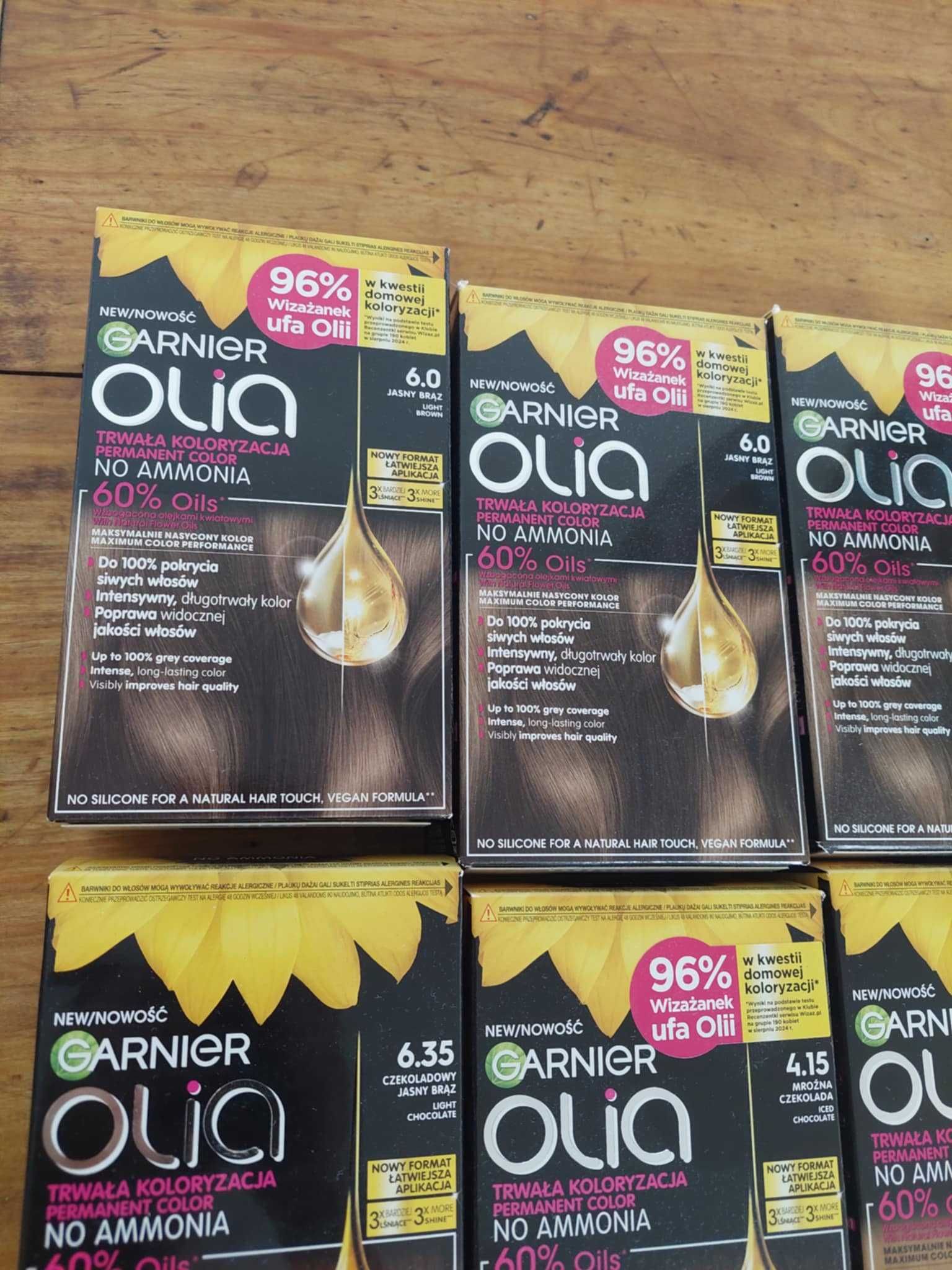 Garnier Olia – zestaw 6 farb do włosów, różne odcienie