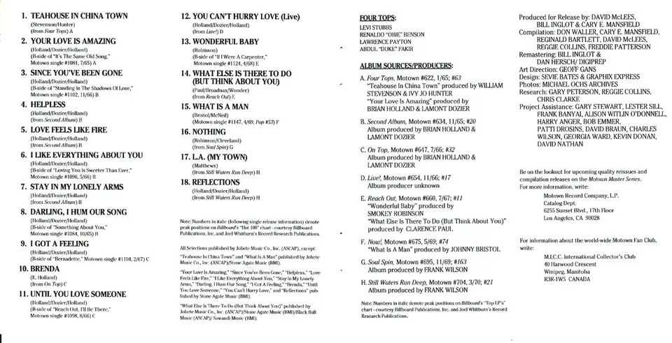 Four Tops - Until you love someone - CD - 1993 - made in Germany