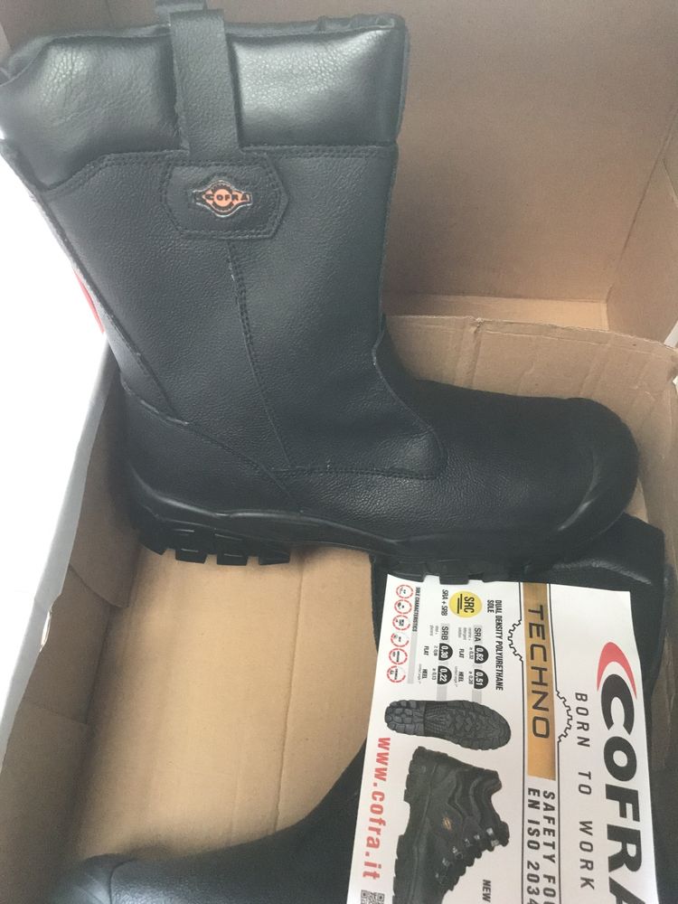 Botas de biqueira de aço cano alto