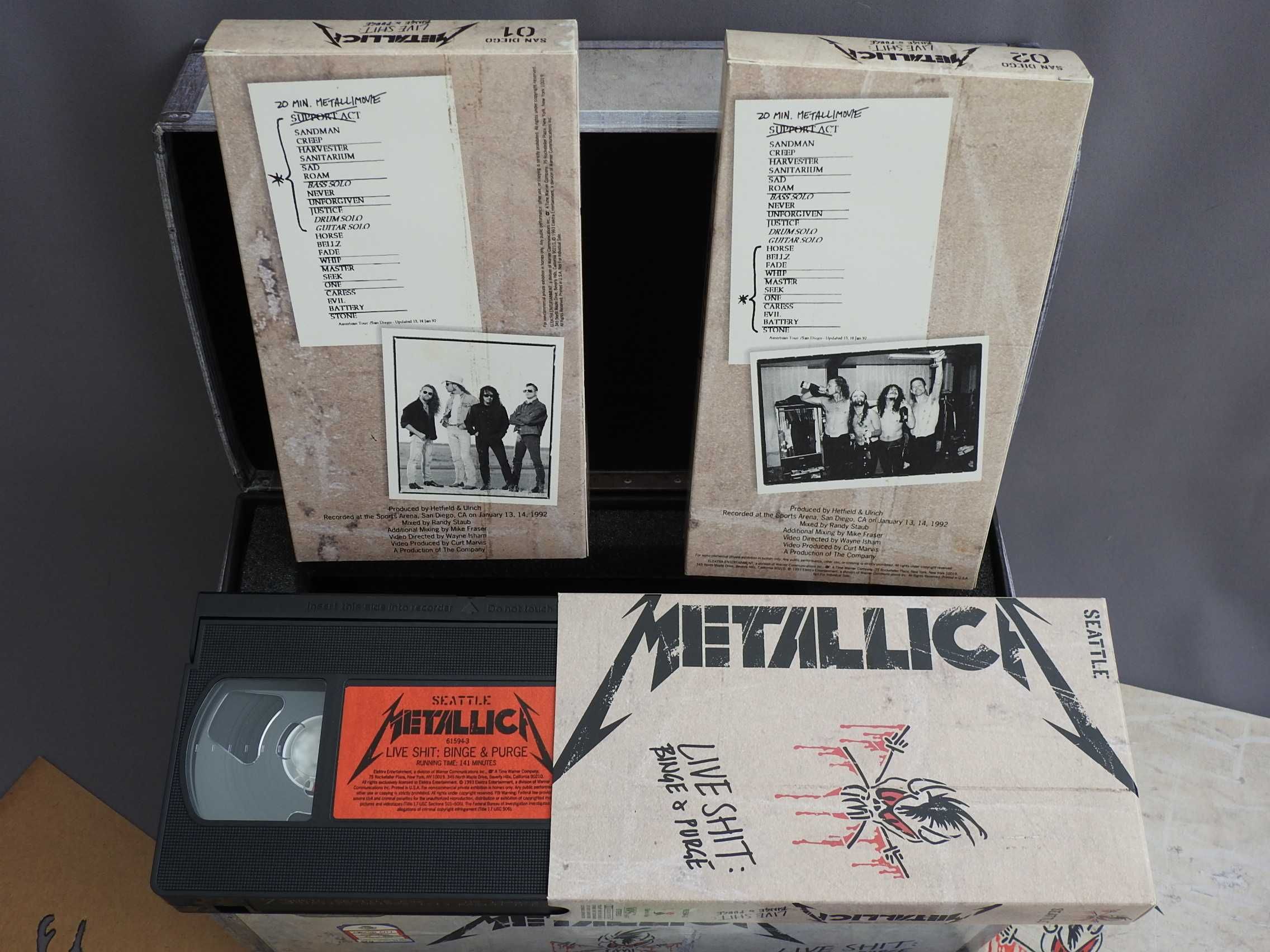 Metallica Live Shit: Binge & Purge 1993 Box коллекционный 3CD 3VHS NM