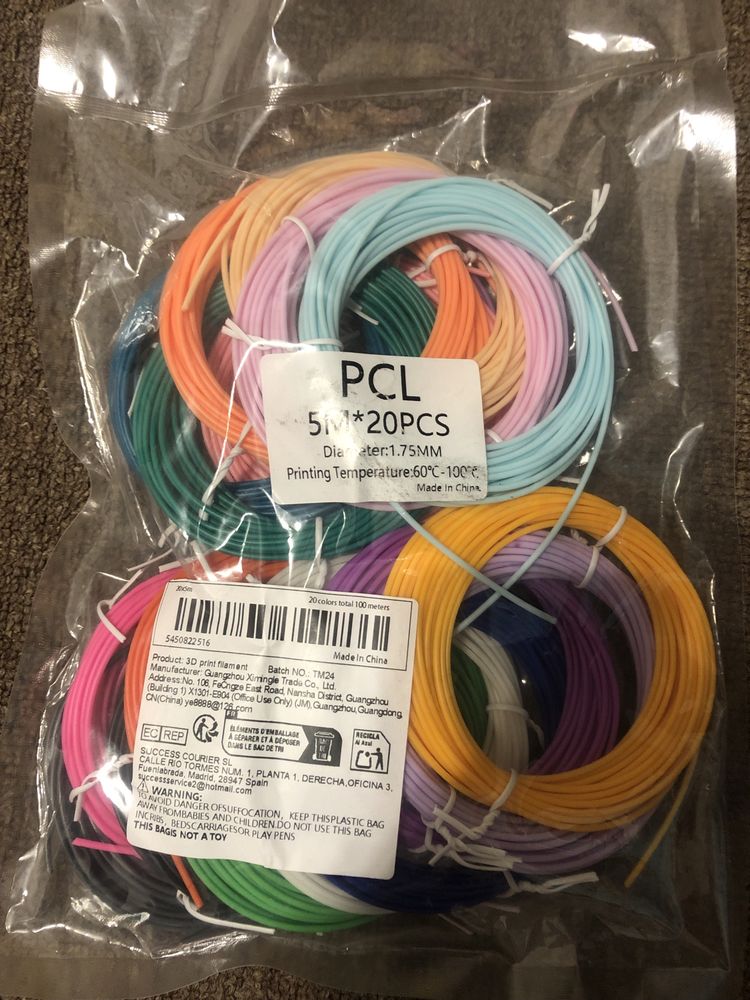 Пластик pcl для 3 д ручки