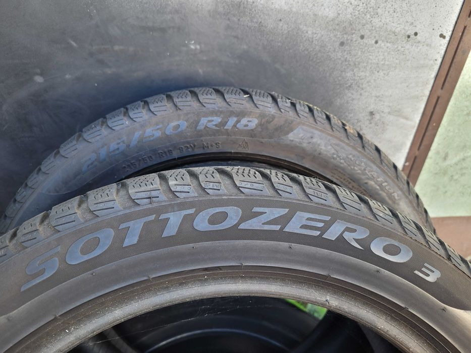 215/50/18 Pirelli Winter Sottozero 3  7mm 2020r 2szt