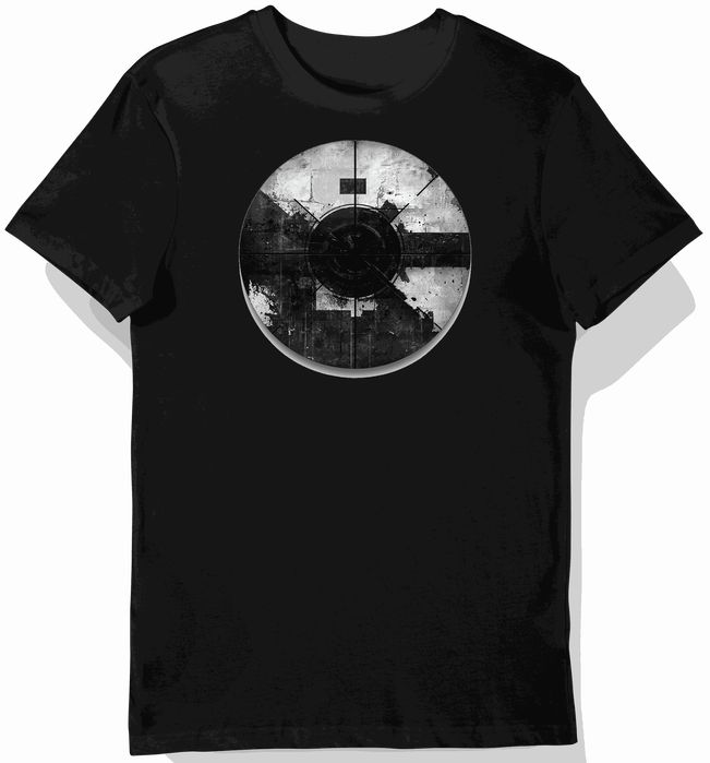 Koszulka męska czarna z nadrukiem celownika do CSGO 3XL