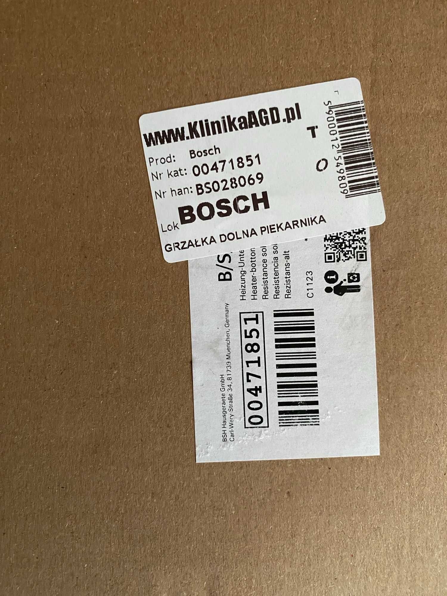 Grzałka piekarnika Bosch HBG36T650 - KL64149R6U