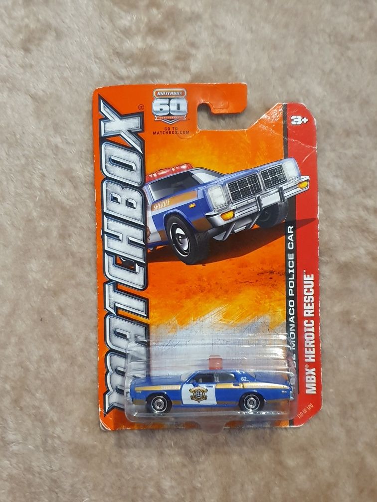 DODGE Monaco Radiowóz Matchbox Mattel resorak Policja auto KupMiChceTo