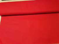 Bawełna z poliestrem czerwona szer.150 cm.