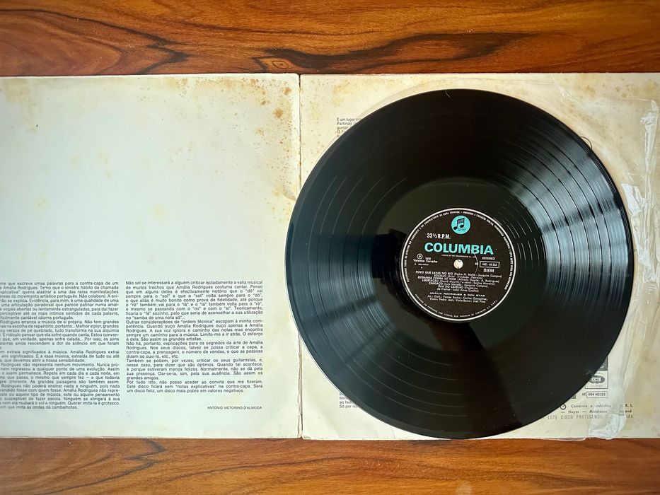 Disco vinil Amália & Don Byas - encontro