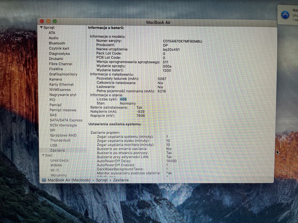 WYPAS Apple Macbook A1466 model 2015 i5 4GB SUPER STAN !