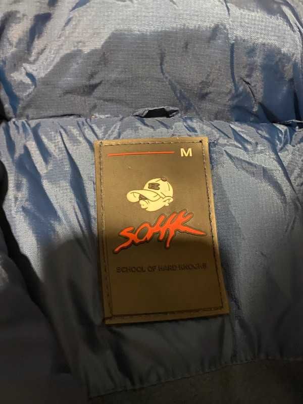 Kurtka zimowa SOHK swag hip-hop jnco mass M/L niebieski streetwear rap