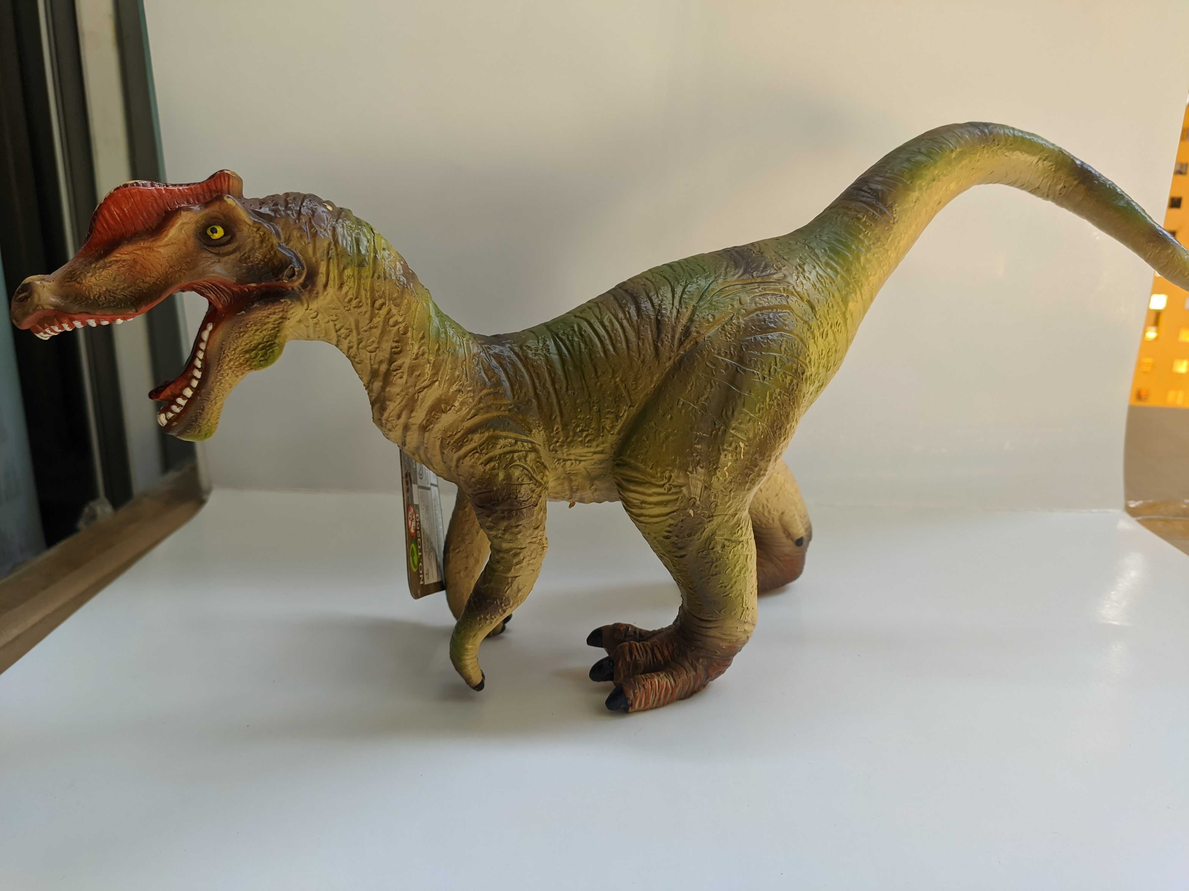 Динозавр резиновый мягкий динозаври м'які резина на батарейках