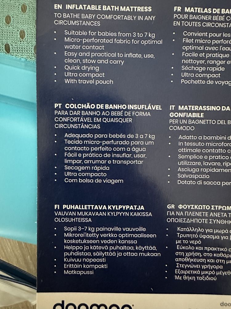 Colchão de Banho Insuflável Doomoo