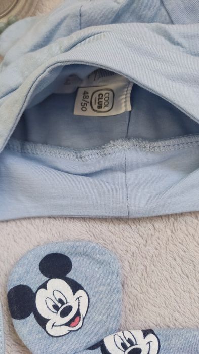 NOWE czapeczki Myszka Miki C&A r. 74/80 i Smyk Cool Club 48/50