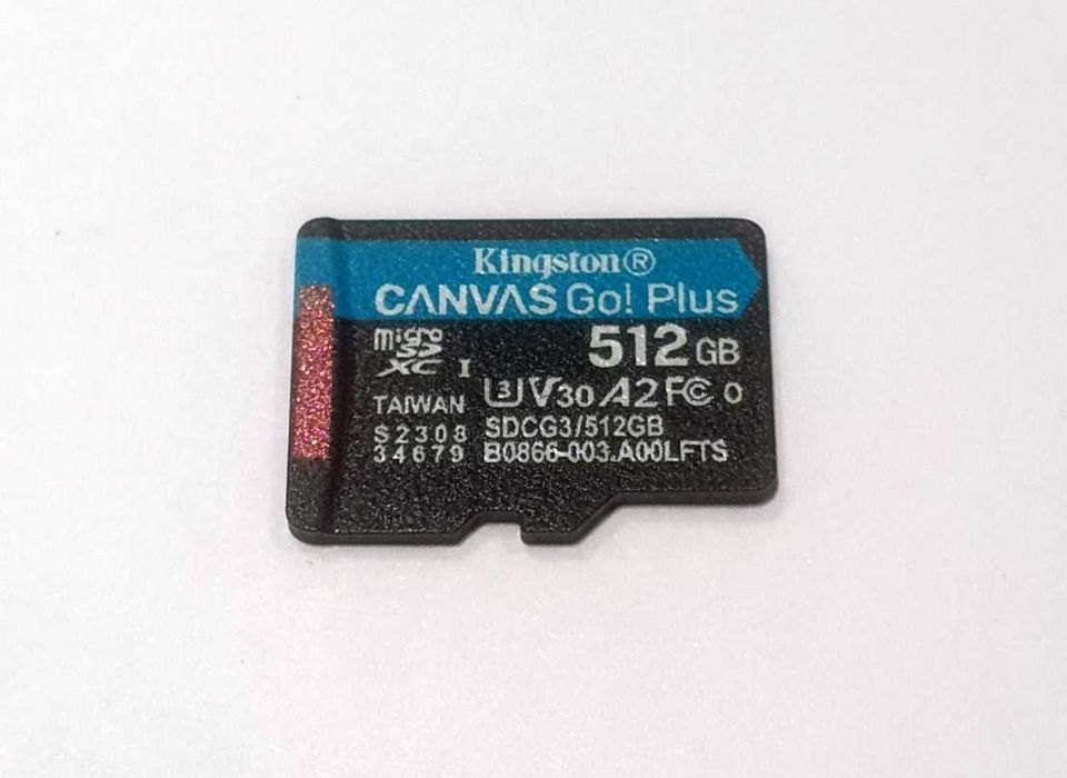 Карта пам'яті Kingston Canvas Go! Plus microSDXC 512GB UHS-I U3 V30
