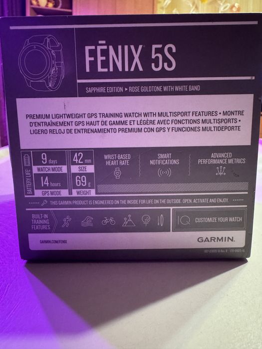 Смартчасы Garmin fenix 5s sapphire 42 mm white