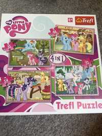 Puzzle Koniki Pony - 4 rodzaje obrazkow