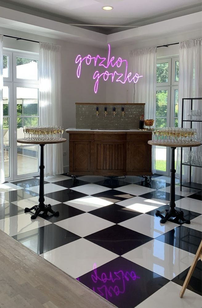 Napis ledowy/ neon Gorzko Gorzko