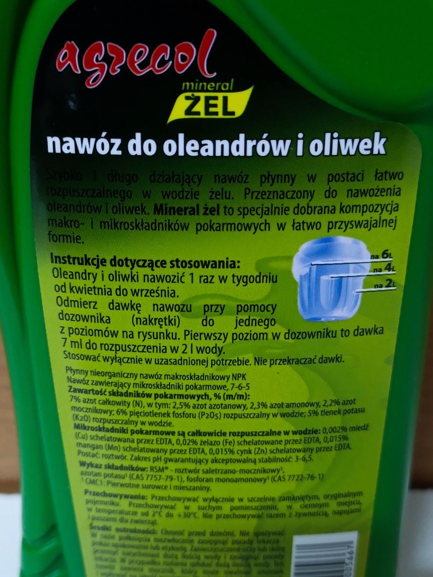 Nawóz do Oleandrów i Oliwek