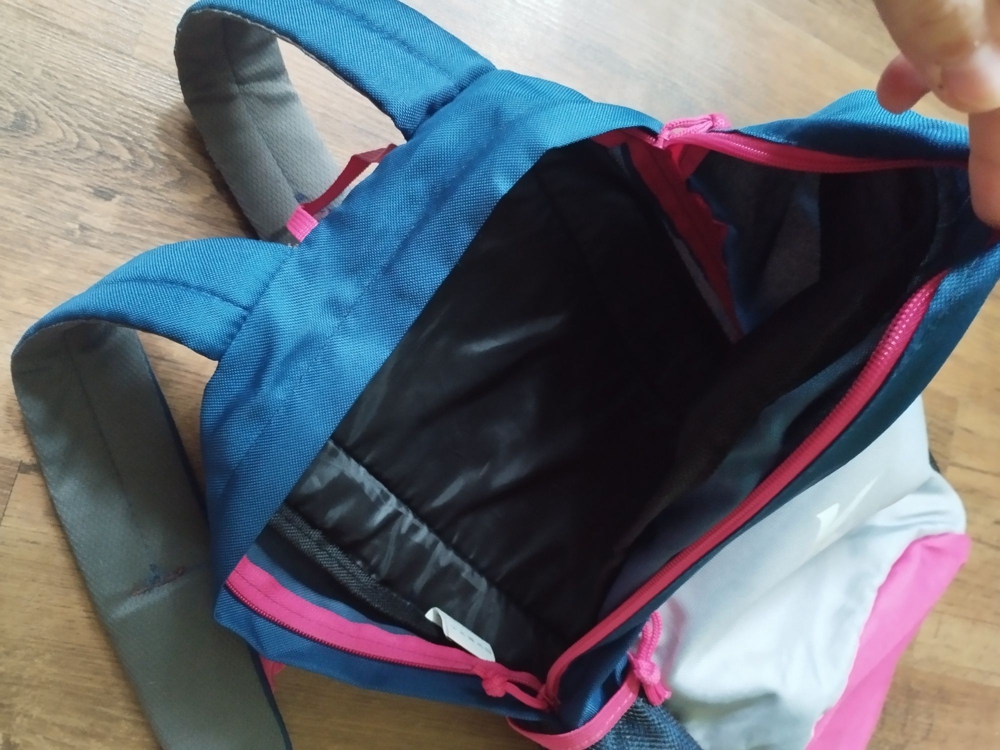 Plecak plecaczek Kaytan szary niebieski różowy