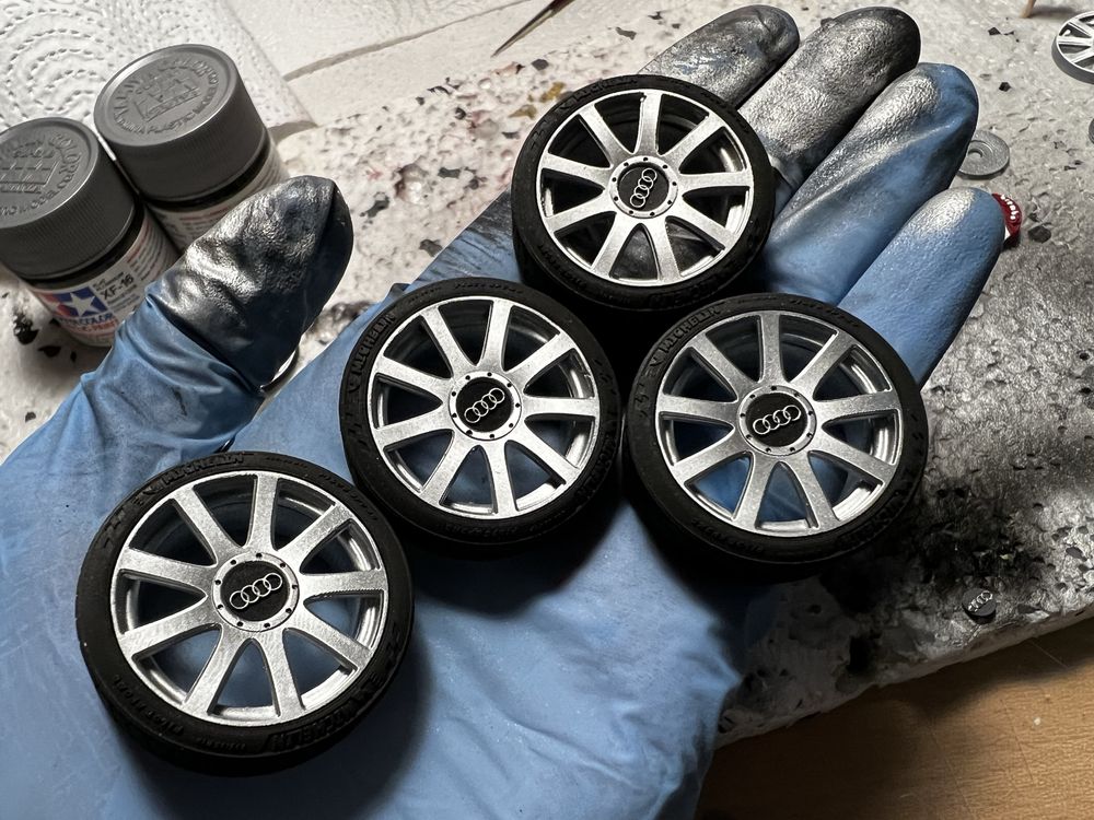 Ekskluzywny zestaw kół do Audi RS5 w skali 1/18 Otto mobile